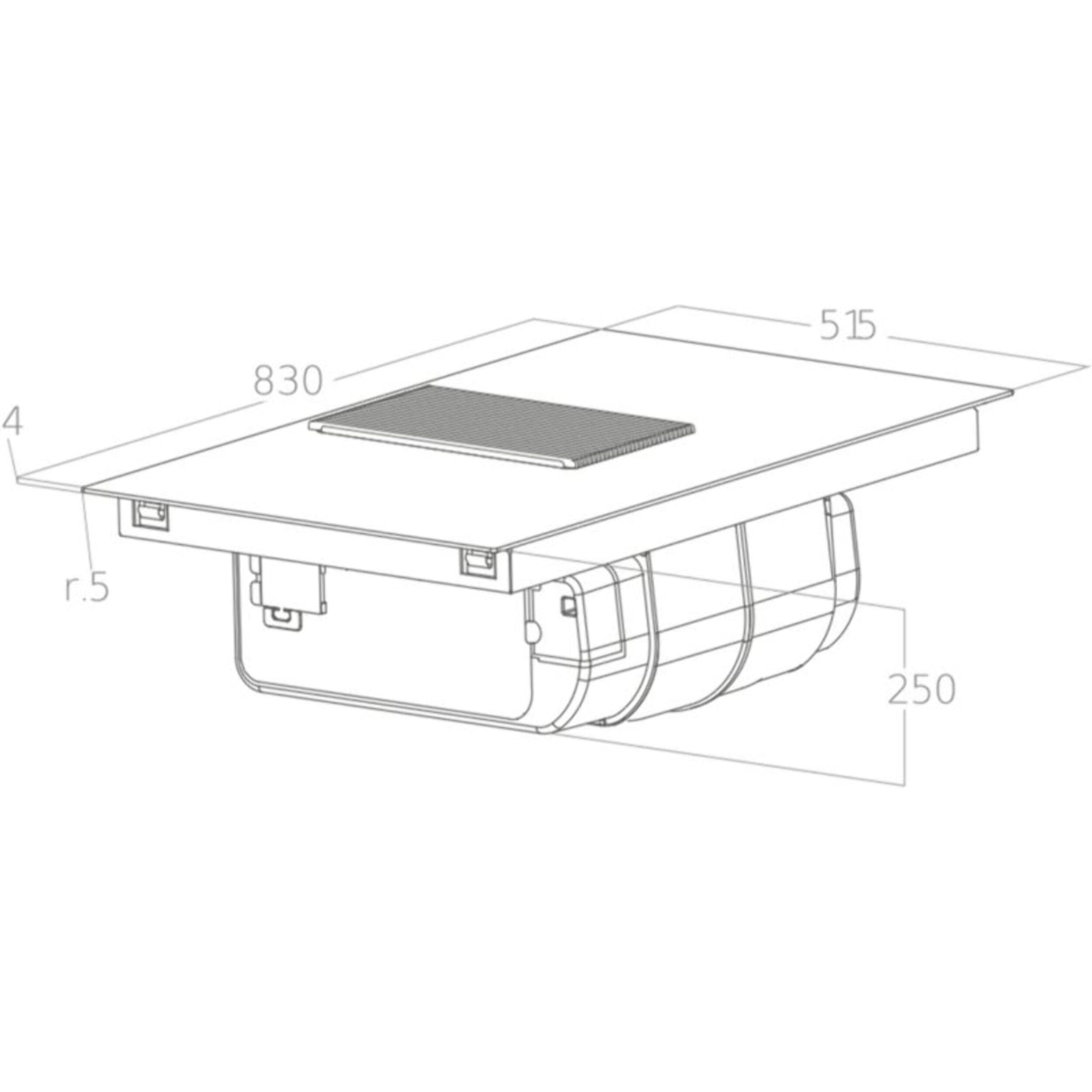 Table induction aspirante ELICA NIKOLATESLA PRIME S+ BL/A/83 (éva/recyc)