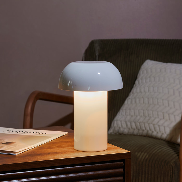 Lampe et Diffuseur - HOME DECO FACTORY - Champignon - Blanc