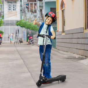 Trottinette électrique pliable enfant 7-14 ans - hauteur réglable - 120W 24V max. 12 Km/h - métal PP noir