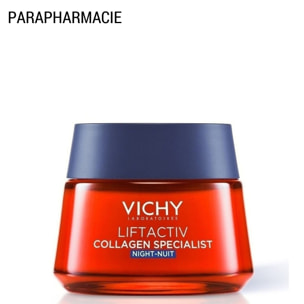 Liftactiv Collagen Spécialist - Crème de Nuit Anti-Rides et Anti-Tâches 50 ml