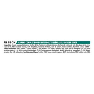 PRO PLAN Sterilised Adult RENAL PLUS Dinde 3kg