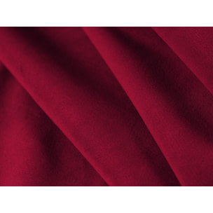 Canapé modulable "Rome" 3 places en velours rouge