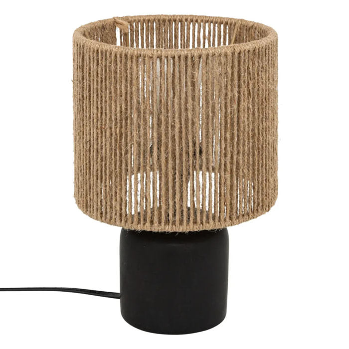 Lampe à poser Koby noir H24cm