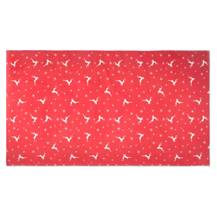 Tovaglia cm 140X240 Excelsa- Nordic Christmas, Cotone Rosso