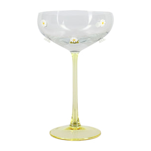 Lot de 4 coupes à champagne 27cl à motif marguerite MARGUERITE