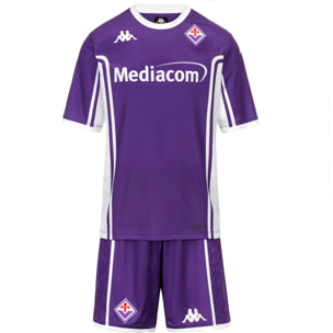 Kappa - Conjuntos Niño Violeta - Kombat Kit 2026 Home Fiorentina