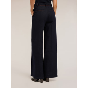 Motivi - Jeans palazzo con piping - Blu