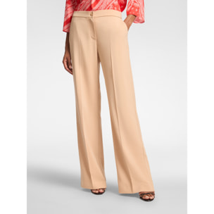 Elena Mirò - Pantaloni maschili in tessuto fluido - Beige