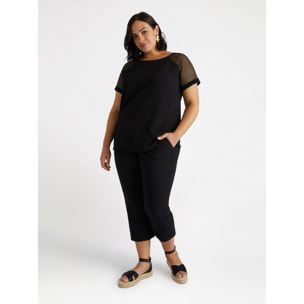 Fiorella Rubino - Pantalones cropped - Negro