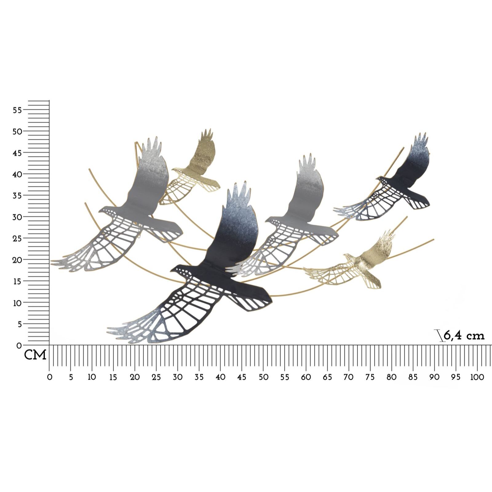 PANNELLO IN FERRO BIRD CM 90,8X6,4X50,8