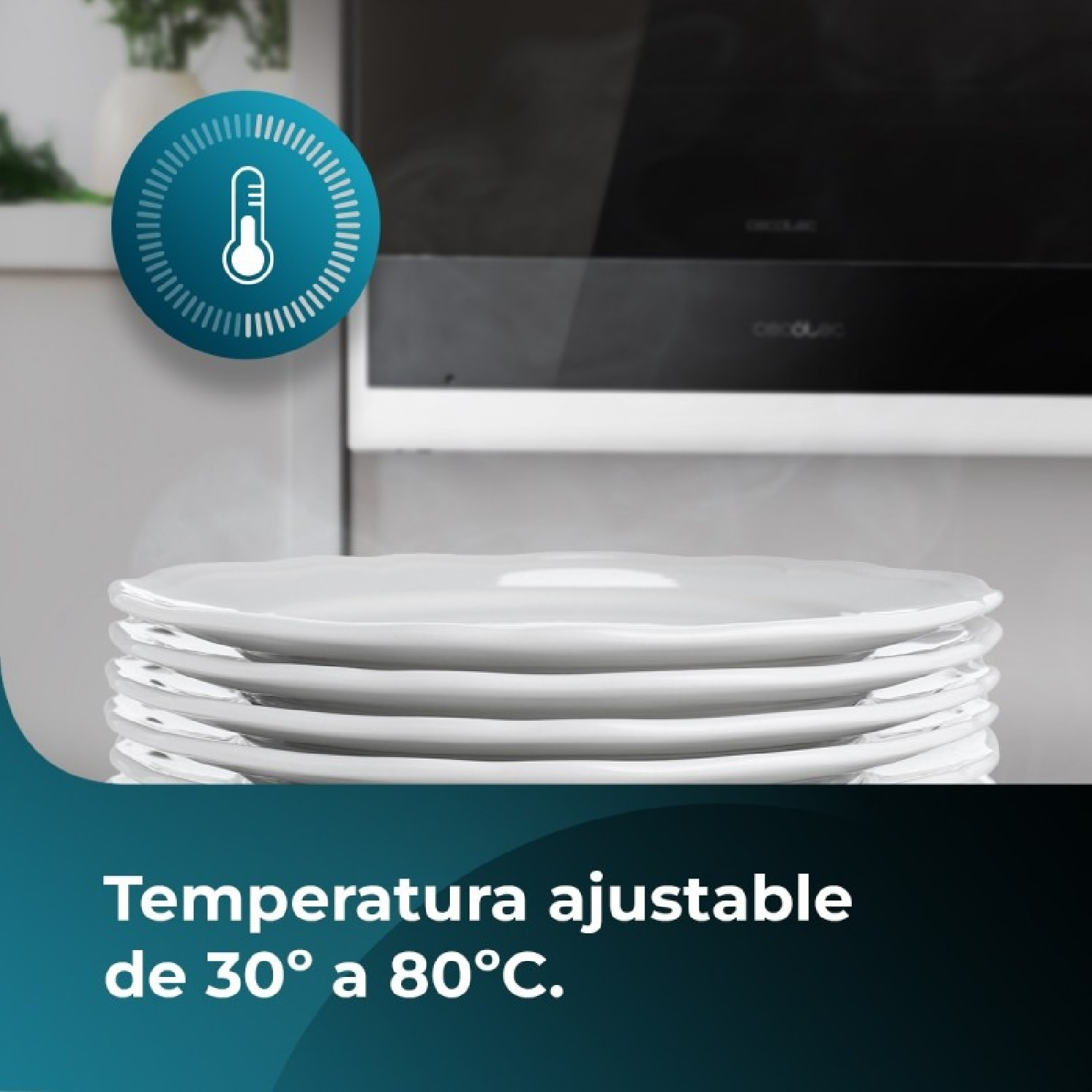 Calientaplatos Warming Drawer Bolero Hexa WD Edge Cecotec