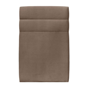 Tete de lit Bandes Horizontales Velours - Rembourrée A poser