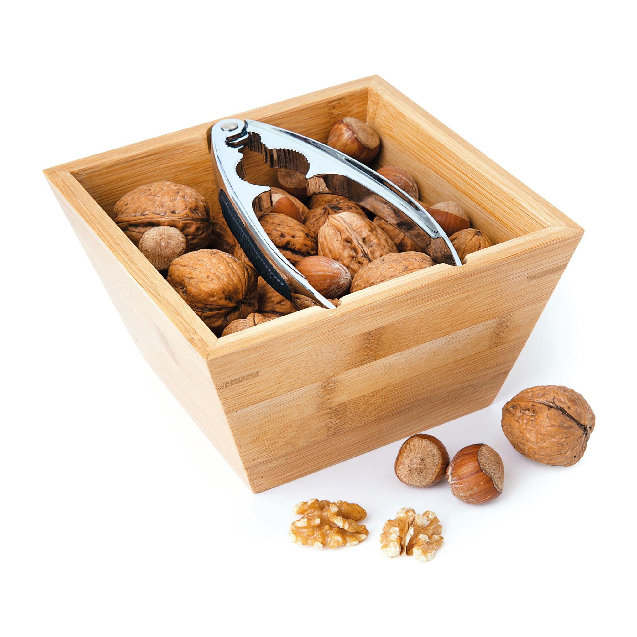 Ciotola con Schiaccianoci Excelsa – Eco Living, Bambù e Zama Beige