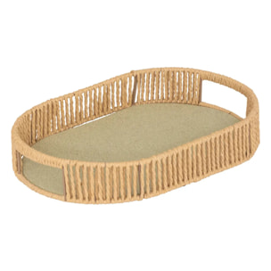 3 plateaux "Ali" beige 39x28x5,7cm