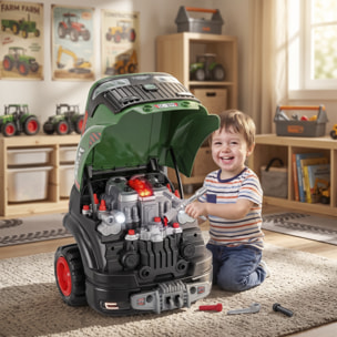 Camion mécano 2 en 1 - jeu d'imitation mécanicien - nombreux accessoires total 60 pièces et effets