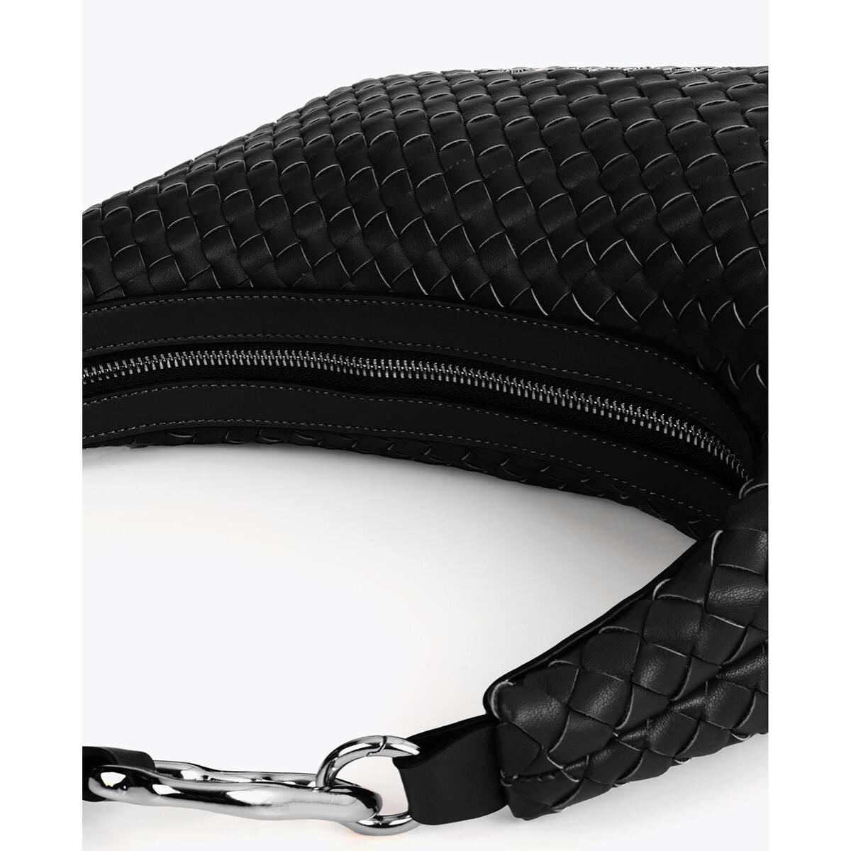 Borsa intrecciata a mezzaluna