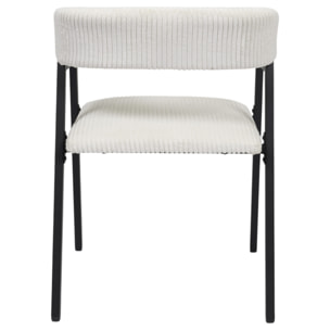 Fauteuil Design Cotele Scott Beige - Lot De 2