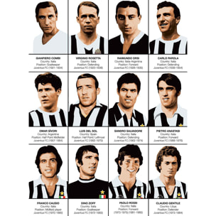 Affiche - Legends of Juventus FC - Olivier Bourdereau
