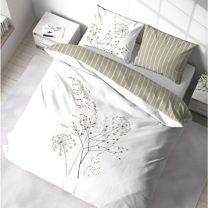 Parure De Couette 3pcs Better Coton Bci Soliflore