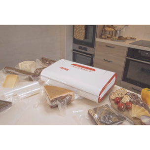 Machine à emballer sous vide alimentaire professionnelle NV401  - Double pompe à vide, accessoires variés, économique et sécurisée - Idéale pour aliments secs, humides et délicats - Kit complet inclus