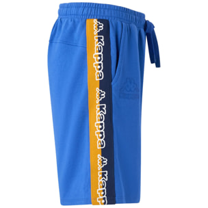 Kappa - Pantaloni Corti Uomo Blu - Logo Tape Gerri