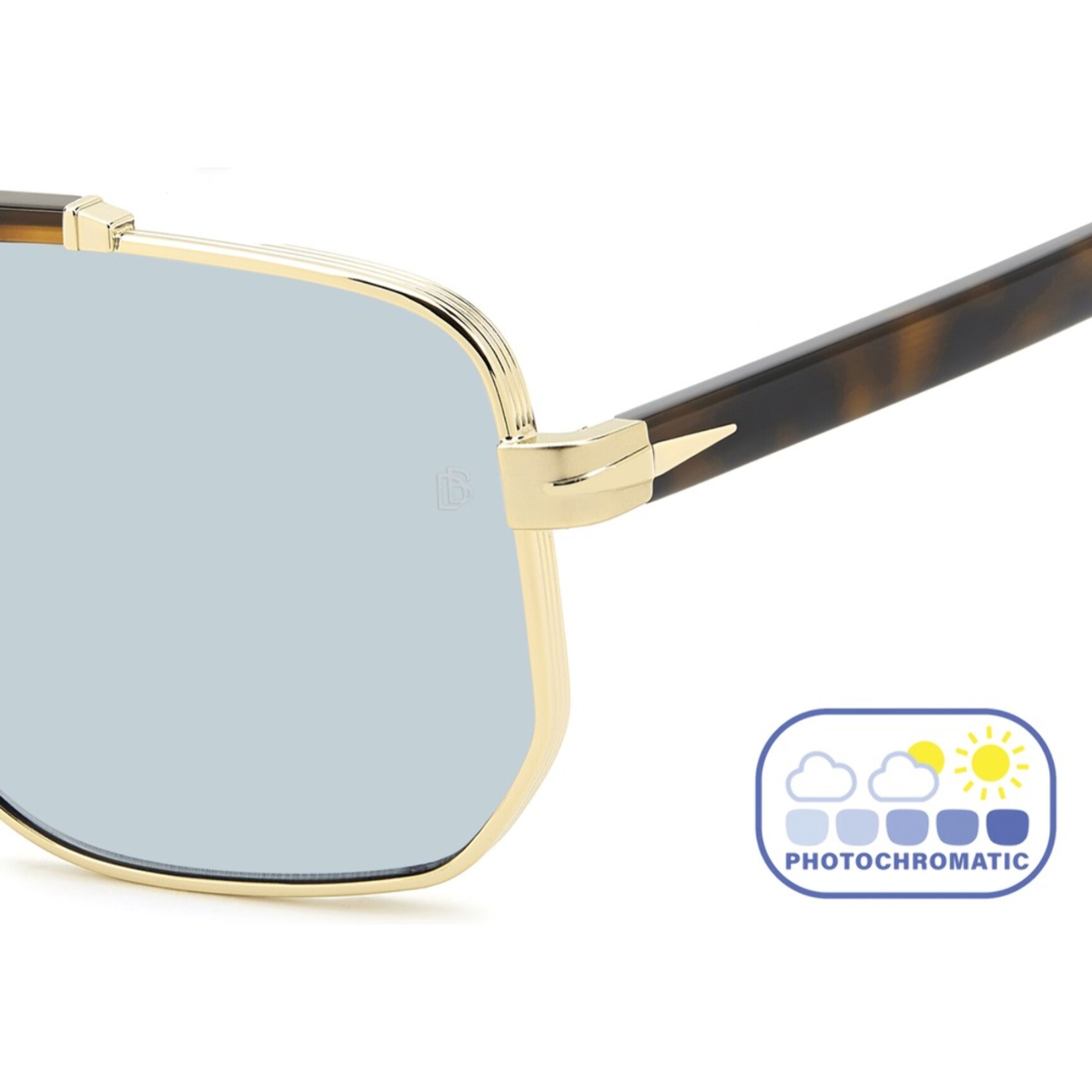 Gafas de Sol David Beckham DB 7157/S 0NR Fotocromáticas de Metal Hombre 61 mm
