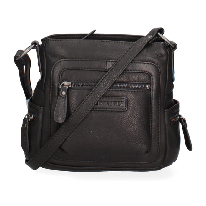 Borsa a tracolla  da uomo In Vera pelle Made in Italy 23x21x10 cm