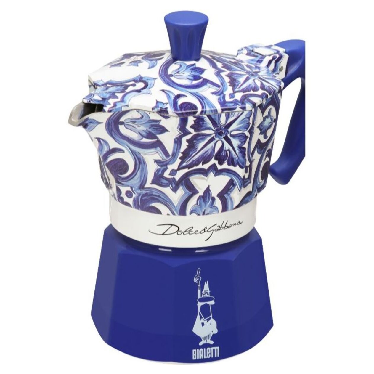 Cafetière italienne BIALETTI Moka Express Bleu Dolce Gabbana - capacité 6 tasses