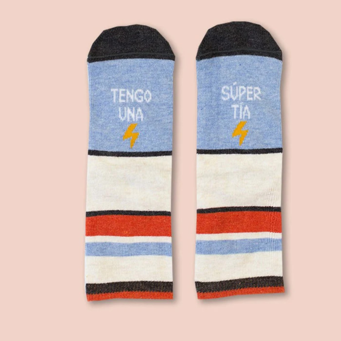 Mini Calcetines "Tengo una súper tía" New
