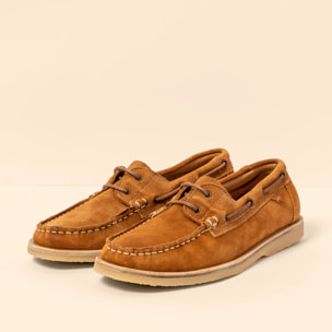Mocasin N5963 SILK SUEDE TOFFEE/ PLANTAE color Toffee