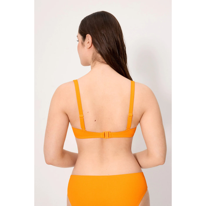 Top bikini contenitivo Giallo