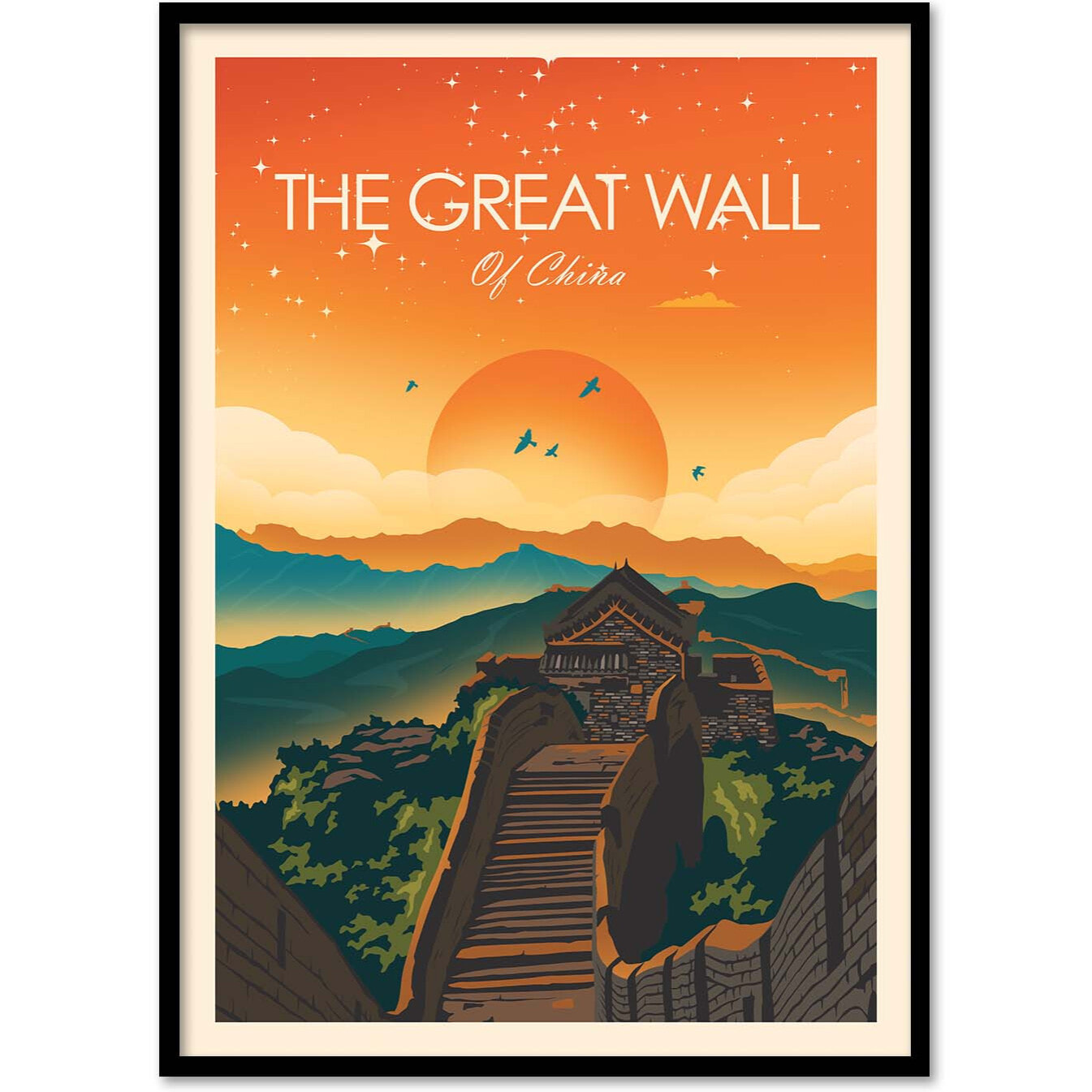 Affiche - The great Wall of China - Studio Inception