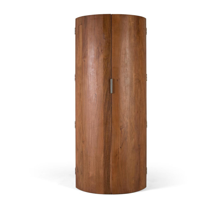 Muebles Bar de Madera de Acacia 80 Cm Estilo Rústico Moderno