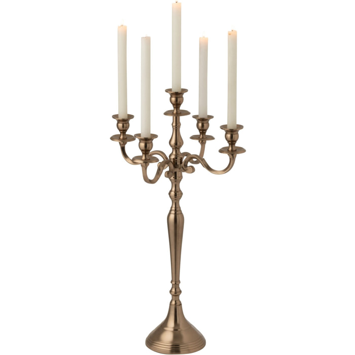 J-Line bougeoir - aluminium - couleur or rosé - small