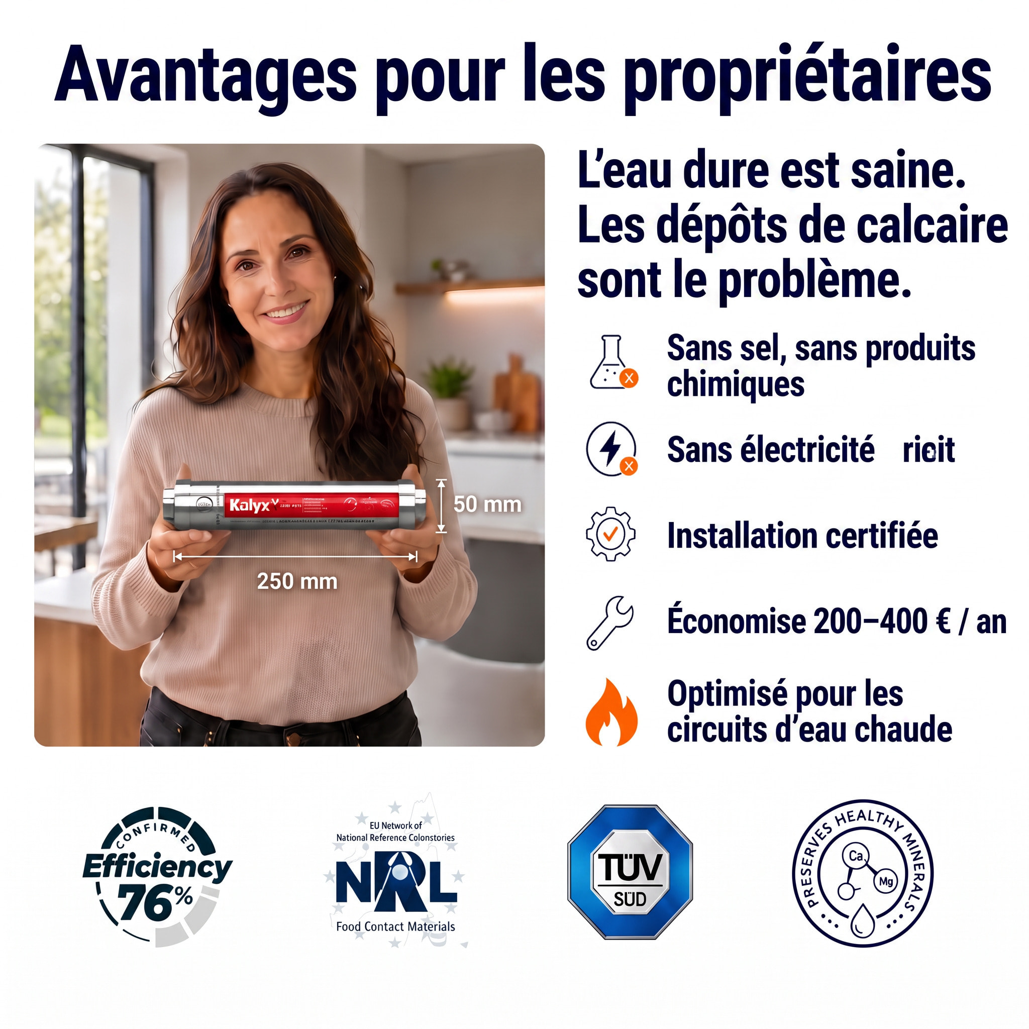 Alternative adoucisseur d'eau KalyxX Red Line 1" (IPSKXFRRG1)