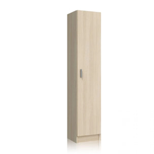 Armario de 1 puerta en roble 37x180 cm Multiusos Roble