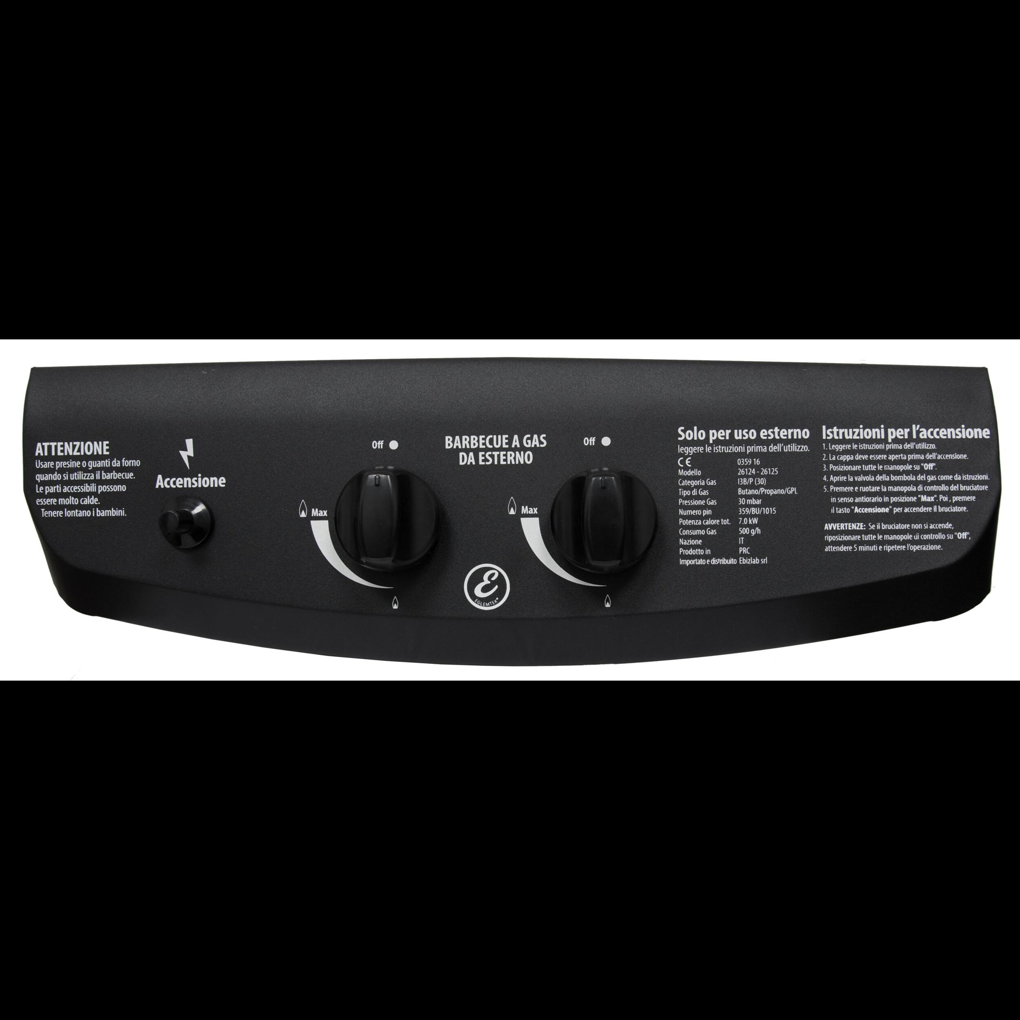 Barbecue A Gas Con Fuoco Bruciatore Laterale BBQ Coperchio Termometro Griglia Grill Ruote Compatto In Acciaio Giardino Esterno 112x52.5x96.5 Cm Nero