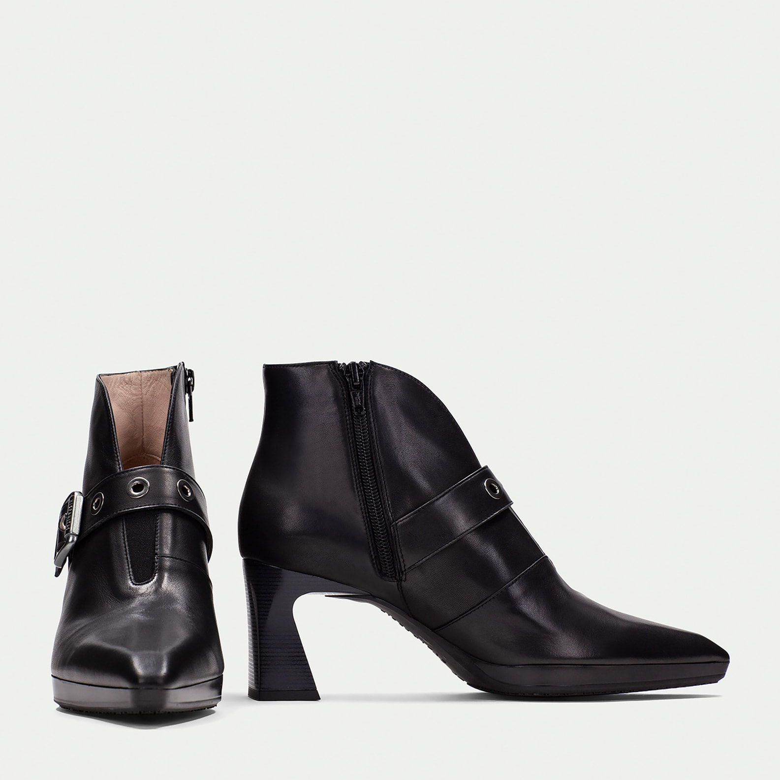 Botin Atlanta Negro 7 cm