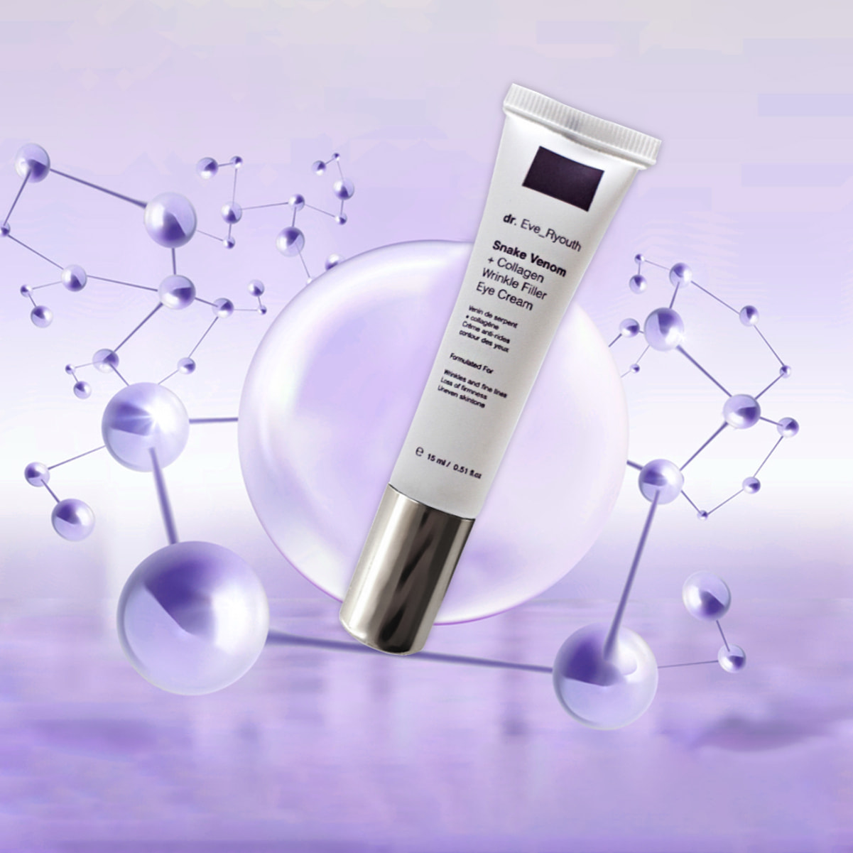 Crema para ojos con veneno de serpiente y colágeno para rellenar arrugas