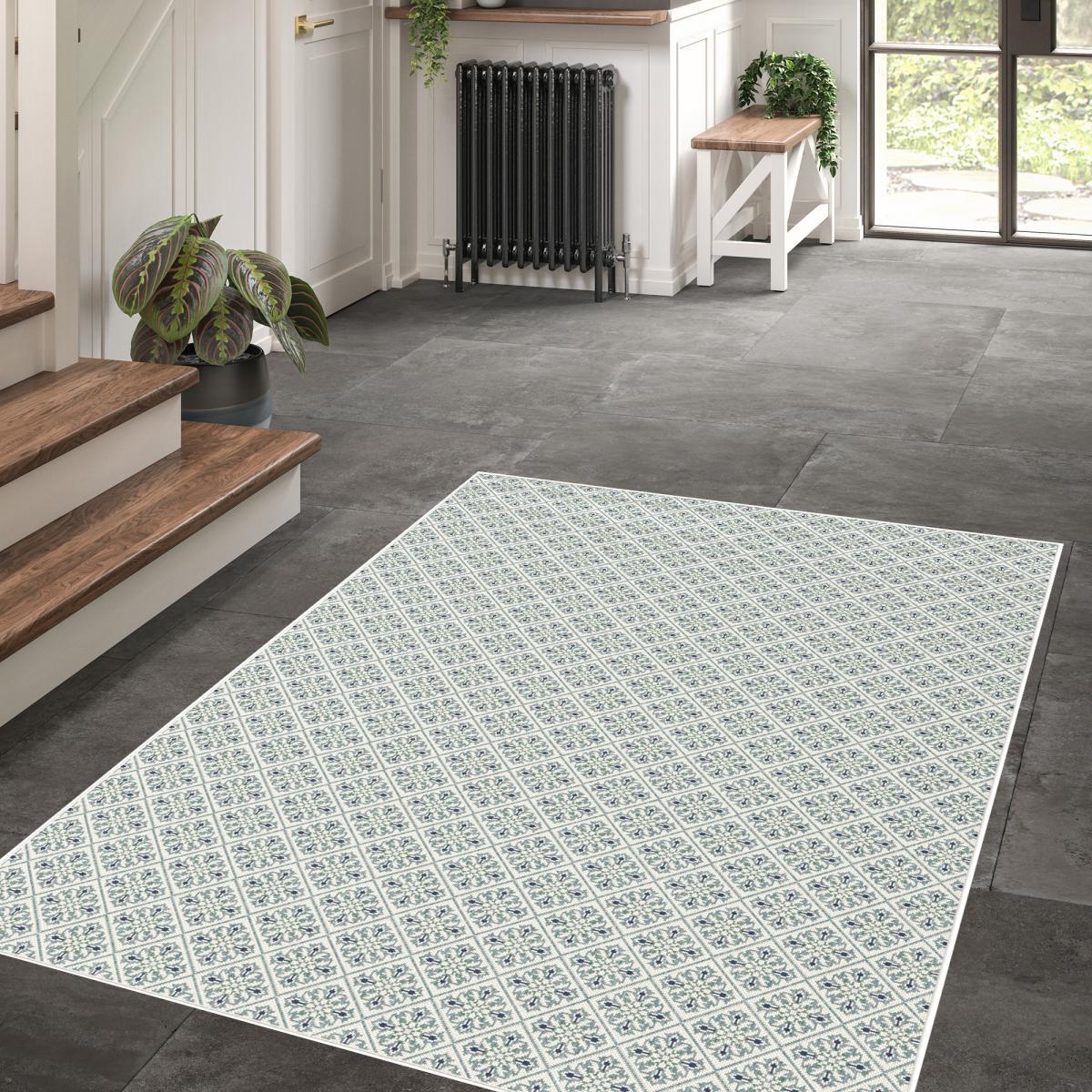 Tapis extérieur tissé kilim rectangle NIFU