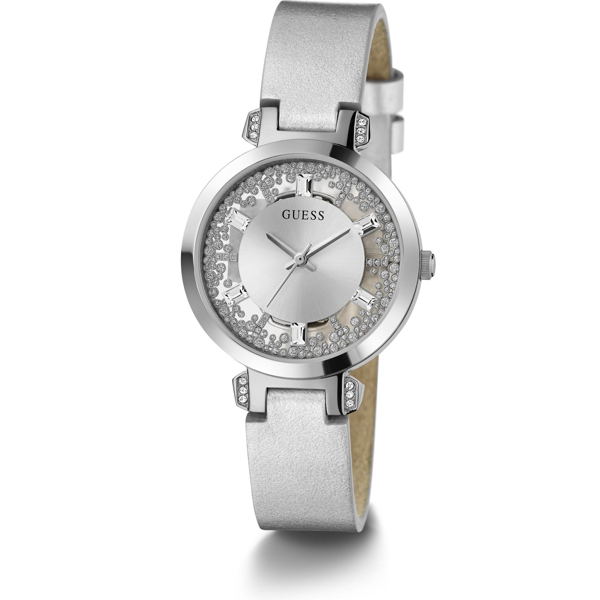 Guess Reloj Analógico De Cuarzo Crystal Clear