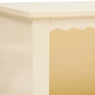 Bibliothèque Enfant Bouli 2 Niveaux Beige 60x30x65 cm