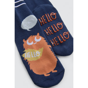 Confezione da 3 calzini termici antiscivolo per bambini Hello