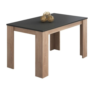 Mesa de comedor Berta 140 Roble - Grafito