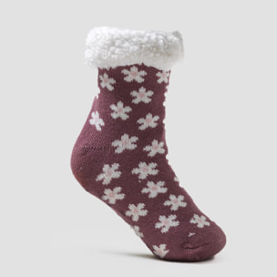 Calcetines mujer Berta berenjena