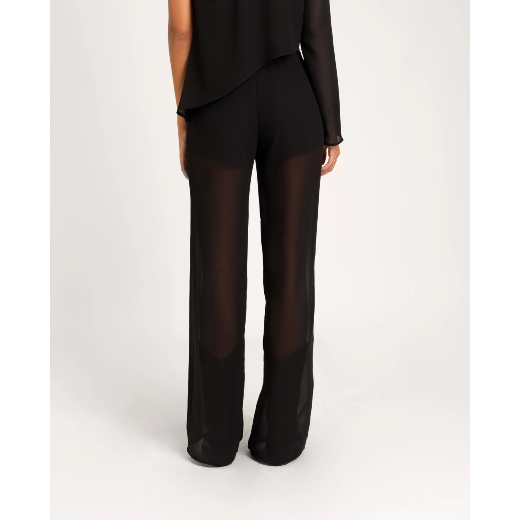 Pantalón de mujer largo con transparencia