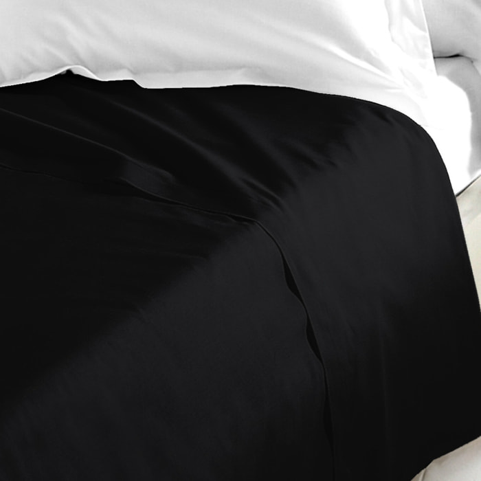 Drap Plat 180x290cm 100%coton 57fils Anthracite