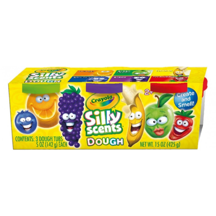 CONJUNTO 3 BOTES DE 142 GR DE PLASTILINA AROMATIZADA "CRAYOLA SILLY SCENT"