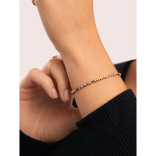 Bracciale Notte Acciao Placcato Oro