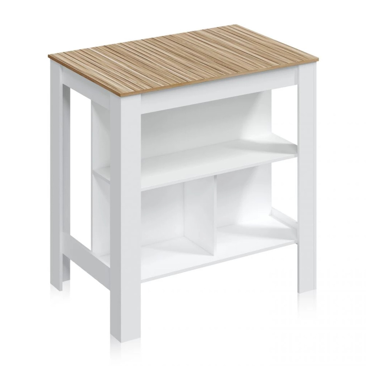 Mesa alta Nitza Blanco Artik (Blanco Mate) - Natur